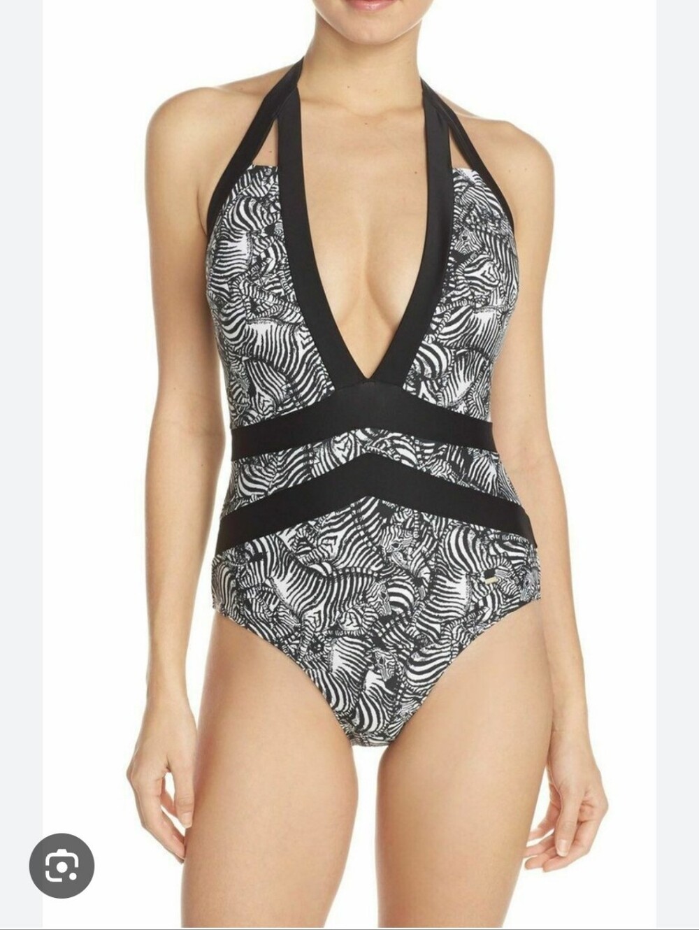 Ted Baker Meirian Zebra Print One Piece